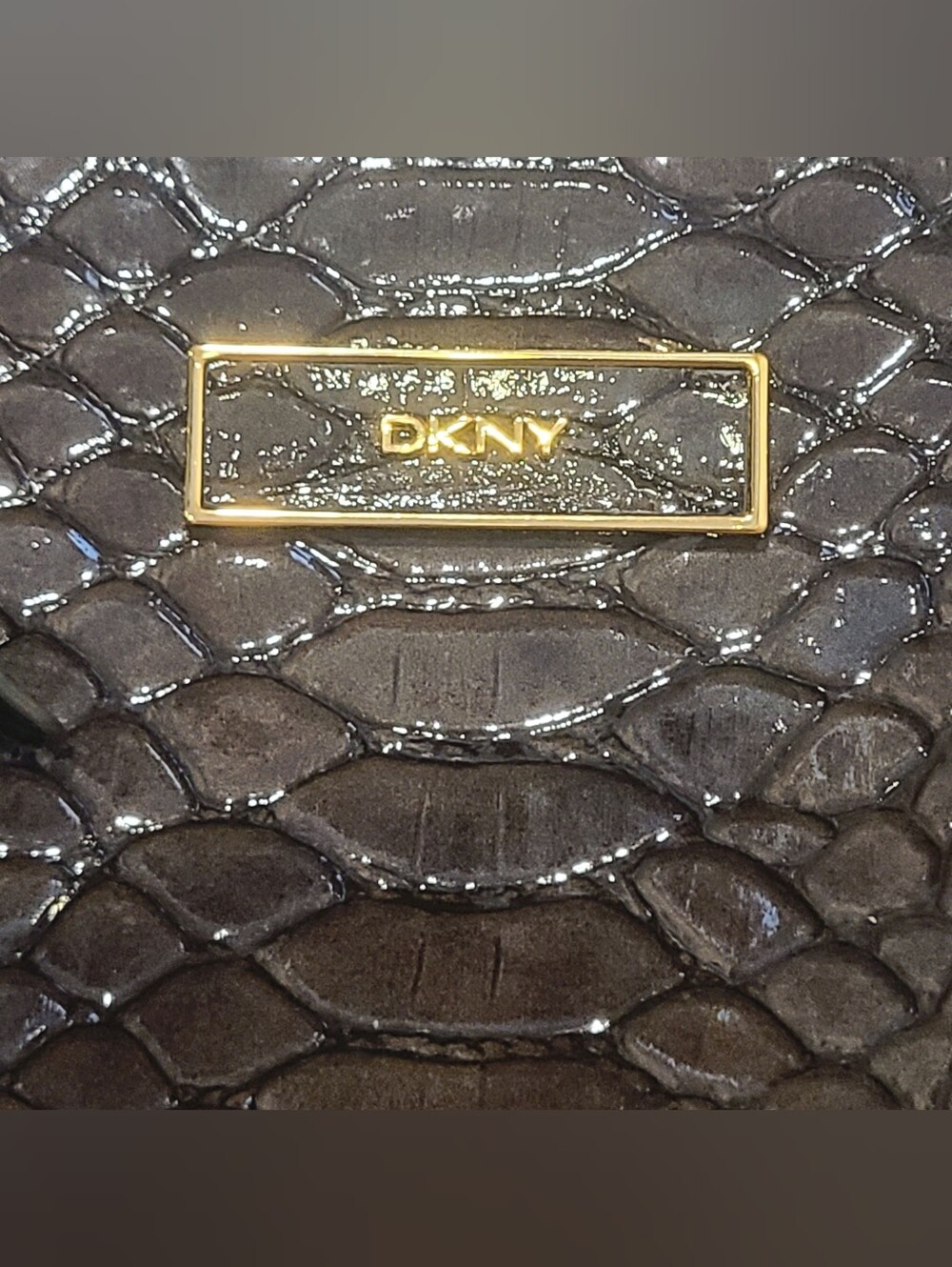 Rare DKNY 100% Genuine Crocodile Leather Large Satchel - Picture 4 of 15